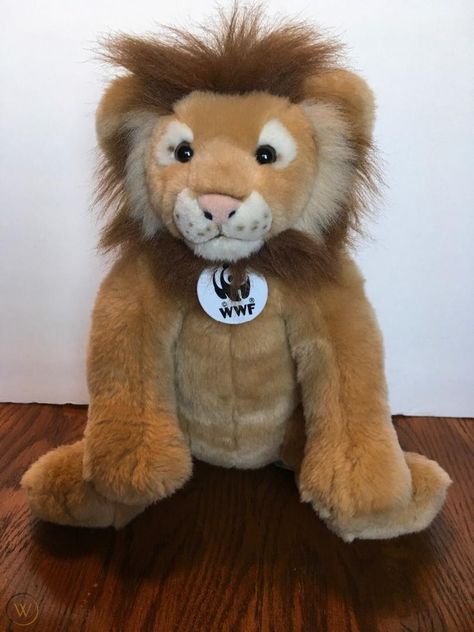 WWF Special Build A Bear Lion Plush Lion Plush, Lily Potter, Stuffed Animal Cat, Cat Plush, Cute Stuffed Animals, Build A Bear, Plush Animals, Big Cats, So Cute