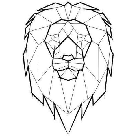 Geometric Lion Tattoo, Geometric Art Animal, Geometric Lion, Polygon Art, Geometric Design Art, Geometric Drawing, Geometric Decor, 수채화 그림, Geometric Animals