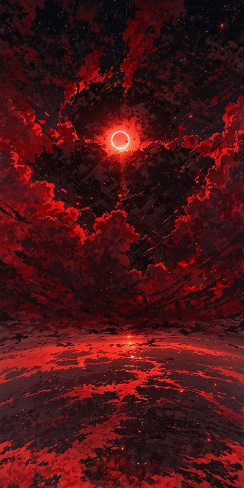 Red Clouds, Amoled Wallpapers, Dark Fantasy Artwork, Artistic Wallpaper, Goth Wallpaper, Heaven Art, Cool Anime Backgrounds, Abstract Art Wallpaper, Art Gallery Wallpaper