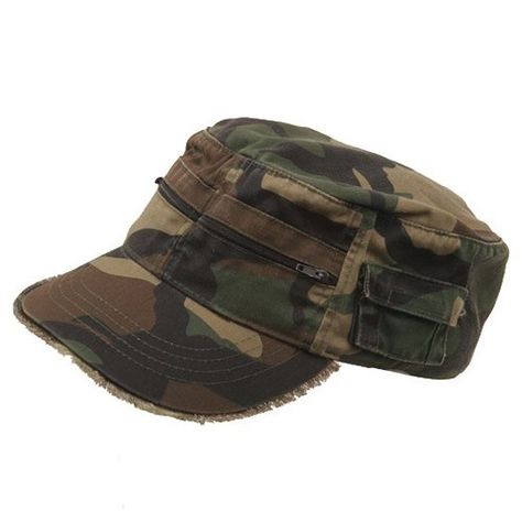 Amazon.com: Zippered Enzyme Army Cap-Camo: Clothing Womens Hats Fashion, Hats For Short Hair, Camo Stuff, Military Girlfriend, Cadet Hat, Camouflage Outfits, Army Cap, Camo Outfits, Women Hats Fashion