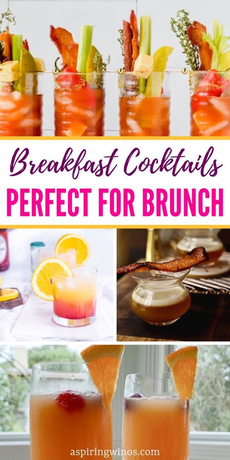 Exploring the Best Breakfast Cocktails for Weekend Brunch | Breakfast Cocktails | Breakfast Cocktail Recipes | Bunch Cocktail Ideas | Wake up in style with these breakfast cocktails #Cocktails #Breakfast #BreakfastCocktails #BrunchCocktails #Mimosas #Sunrises #BloodyMarys Best Brunch Cocktails, Breakfast Cocktails Alcohol, Brunch Alcoholic Drinks, Breakfast Drinks With Alcohol, Brunch Drink Ideas, Vodka Sunrise Recipe, Brunch Drinks Alcoholic, Breakfast Cocktail, Breakfast Cocktails