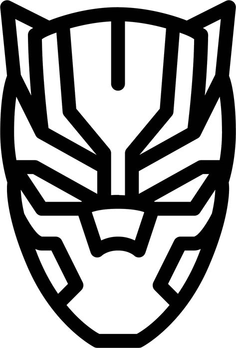 Black Panther Mask Template, Black Panther Logo, Black Panther Mask, Person Outline, Mask Template Printable, Black Panther T Shirt, Panthers Logo, Panther Logo, One Piece Photos