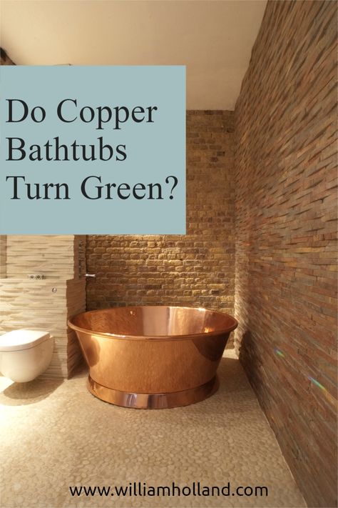 Copper Freestanding Tub, Copper Bathtubs Master Bath, Bathroom With Copper Tub, Copper Tub Bathroom, Copper Soaker Tub, Copper Bath Tub, Diy Laundry Room Storage, Bathtub Replacement, Copper Soaking Tub