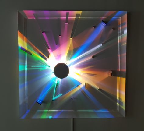 Interactive Lighting, Refraction Of Light, Concept Models Architecture, Interactive Walls, Lights Artist, Led Wall Art, Art Lighting, Modern Style Design, Mirror Painting