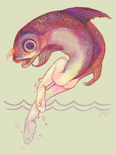 Mermaid Art, Funky Art, Creature Design, Creature Art, 귀여운 동물, Pretty Art, Amazing Art, Animal Art, Art Inspo