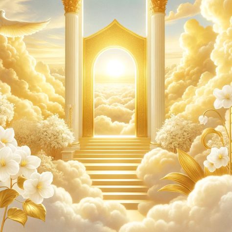 Memorial Background, Memorial Design, Stairs To Heaven, Church Backgrounds, Obituaries Template, Png Background, Heaven Art, Biblical Art, Poster Background Design