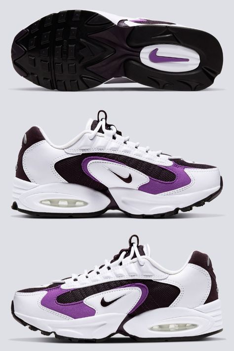 Nike Air Max Triax 96 WMNS White/Burgundy Ash/Purple Nebula CT1276-100 #airmax Nike Air Max Triax, Air Max 96, Purple Nebula, Air Max 93, Old School Fashion, Nike Air Max Excee, Tenis Nike, Cute Nike Shoes, Cute Nikes