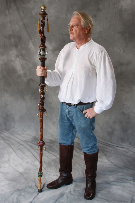 Wizard With Staff Pose, Quarterstaff Aesthetic, Person With Staff Reference, Magic Staff Poses Drawing, Fantasy Staff Wood, Person Holding Staff, Wand Poses, Holding Staff Pose Reference, Albino Character