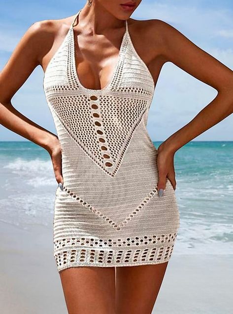 Bandage Swimsuit, Backless Swimsuit, Suit Pattern, Fall Winter Dresses, Plain Dress, Khaki Color, Swimsuit Cover, Long Blouse, Summer Dresses For Women