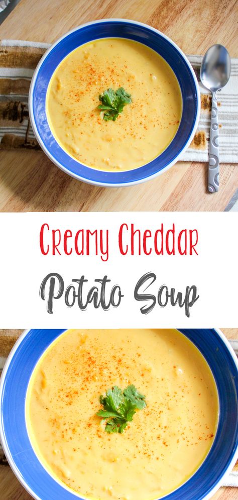 Potato Soup Cheesy, Cheddar Potato Soup Crockpot, Potato And Cheddar Soup, Creamy Cheesy Potato Soup, Cheddar Cheese Potato Soup, Cheddar Potato Soup, Crock Pot Cheddar Potato Soup, Potato Soup With Cheddar Cheese Soup, Gluten Free Cheesy Potato Soup