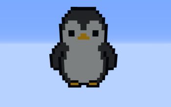 Minecraft Penguin Statue, Penguin Minecraft Build, Minecraft Penguin, Penguin Pixel Art, Pixel Penguin, Charlie Boy, Drawing Tut, Minecraft Statues, Mc Skins