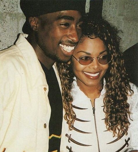 Janet And Tupac, Tupac And Janet, Janet Jackson 90s, Janet Jackson Baby, Tupac Makaveli, Tupac Wallpaper, Tupac Pictures, 90s Hip Hop Fashion, Black Entertainment