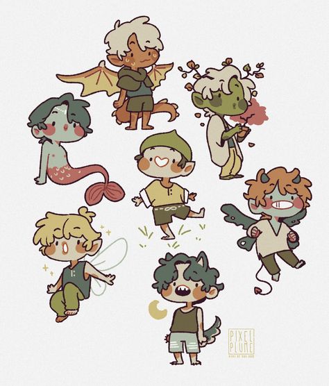 V Chibi, 타이포그래피 포스터 디자인, Arte Sketchbook, Forest Friends, Bts Drawings, Cartoon Character Design, Kochi, Cute Doodles, Art Reference Photos