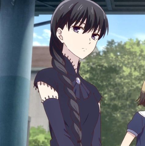 Saki Hanajima Icon, Saki Hanajima, Best Romance Anime, I Love Her So Much, Fruits Basket Anime, Love Her So Much, Dark Feminine Aesthetic, Fruits Basket, Girls Characters