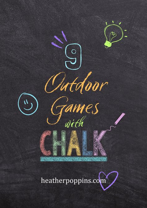 9 Outdoor Games with Chalk! Games With Chalk, Outside Toys, Dog Toys For Boredom, Triangle House, Harsh Winter, Best Dog Toys, Outdoor Games For Kids, Dog Varieties, Boredom Busters