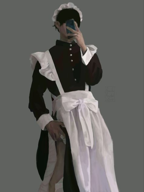 Maid Outfit Men, Maid Outfit Drawing, Outfit Drawing, Roblox Game, Maid Outfit, Maid Dress, Muscular Men, Drawing Clothes, Photo Reference