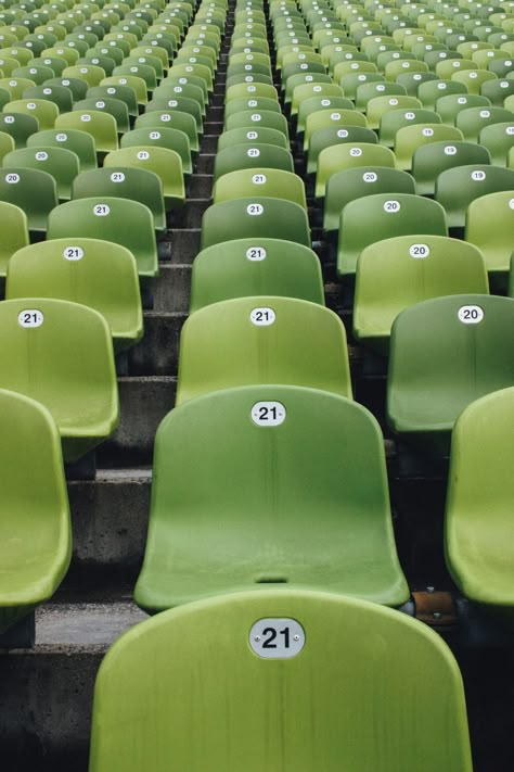 Chairs Reference, Stadium Chairs, Puma Speedcat, Natural Interior Design, Painting Old Furniture, Interior Design Wallpaper, Light Lime Green, Stadium Seat, Verdant Green