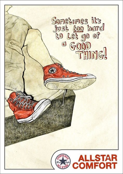 Converse - definitely a good thing!! Converse Vintage, Basketball Stuff, Shoe Poster, Shoes Quotes, Shoes Ads, Vintage Converse, Creative Shoes, Ads Creative, Cool Posters