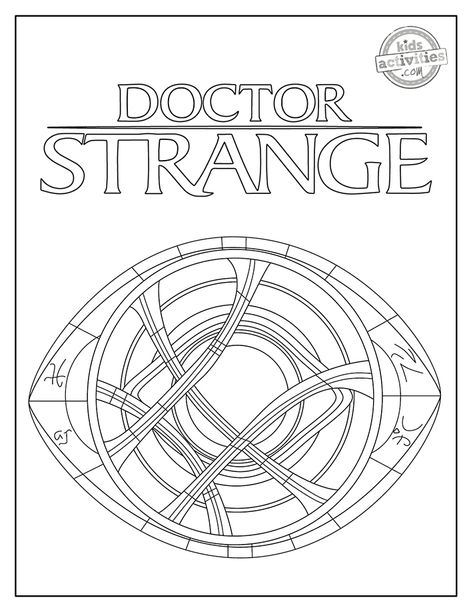 Eye Of Agamotto Drawing, Doctor Strange Sketch, Dr Strange Tattoo, Doctor Strange Tattoo, Highliter Drawing, Marvel Coloring Pages, Doctor Strange Drawing, Doctor Strange Comic, Ninja Turtle Coloring Pages