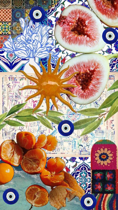 #mediterranean #summer #mediterraneansummer #turkeytravel #vibes #colorful Mediterranean Summer, Your Aesthetic, Art Work, Energy, Fruit, Collage, Art