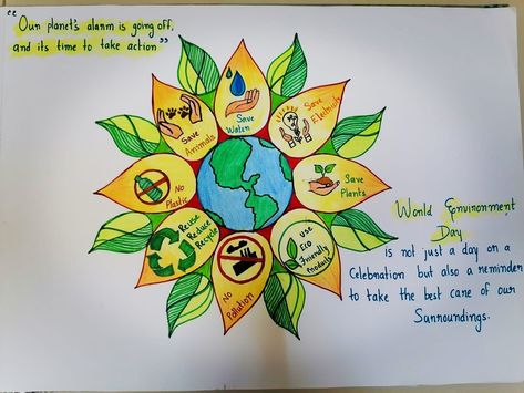 June 5 Environment Day Poster, Verbs Kindergarten, Save Environment Poster Drawing, World Environment Day Poster, Environment Day Poster, Earth Art Drawing, World Environment Day Posters, Save Earth Drawing, Environment Poster