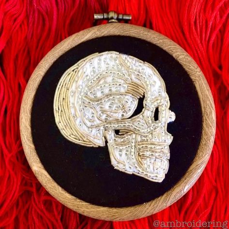 Anatomical Embroidery, Punch Needle Ideas, 3d Projects, Punch Needle, Beaded Embroidery, Fiber Art, Sewing Projects, Amber, Stitching