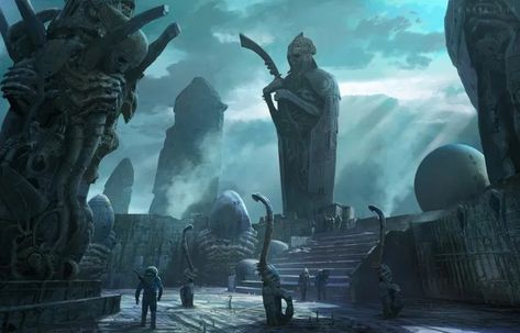 'Alien: Covenant' Concept Art Surfaces from When the Project Was 'Prometheus 2' - Bloody Disgusting Alien Convenant, Alien Covenant Concept Art, Aliens Movie Art, Art Alien, Arte Alien, Aliens Movie, Alien Concept, Alien Vs Predator, Alien Planet