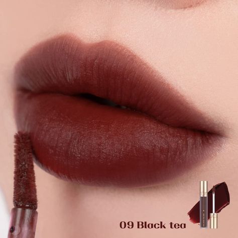 Matte liquid lipstick, stays put, leaving behind a tint, delivering vivid color Glitter Eyeshadow Palette, Cool Skin Tone, Rose Tea, Matte Liquid Lipstick, Vivid Color, Black Tea, Milk Tea, Lip Tint, Smooth Texture