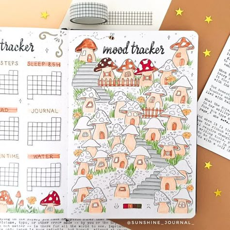 Bujo Mood Tracker, Mood Tracker Journal, September Bujo, Monthly Mood Tracker, White Sakura, Monthly Tracker, Mood Tracker Ideas, Creating A Bullet Journal, Bullet Journal Ideas Templates