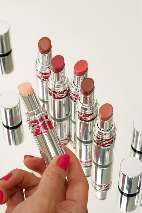 Ysl Candy Glaze, Lip Gloss Stick, Dream University, Ysl Lip, Ysl Lipstick, Ysl Makeup, Matte Nude Lipstick, Candy Lips, Lipstick Designs