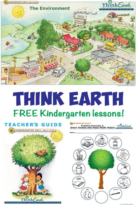 Free Kindergarten environmental education unit from Think Earth. Lessons, videos, stories, activities, & more! Think Earth is a non-profit dedicated to helping communities create and maintain a sustainable environment through education. Environmental Education Activities, Environmental Science Lessons, Environmental Activities, Outdoor Learning Activities, Kindergarten Units, First Grade Lessons, Sustainable Environment, Teaching Biology, Education Activities