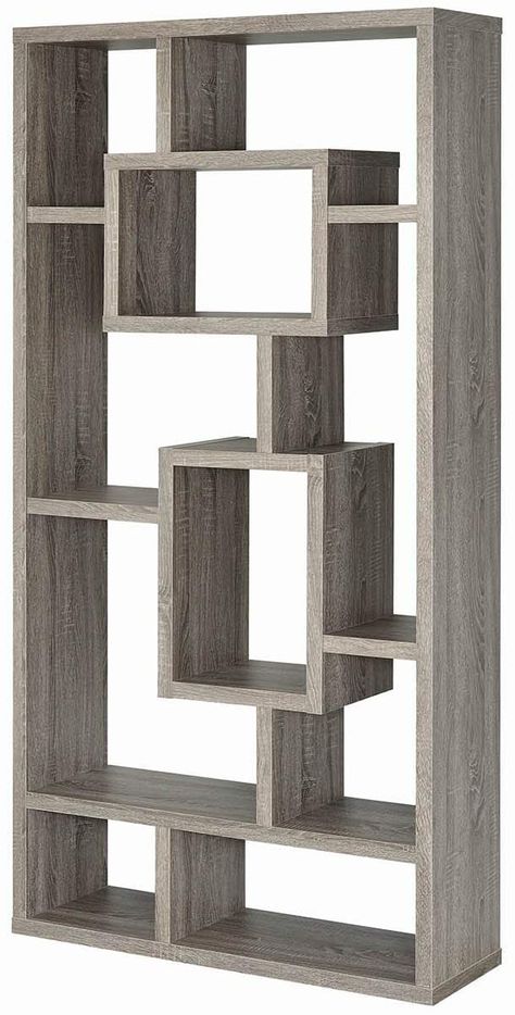 White Bathroom Furniture, Office Bookcase, Wall Shelves Design, Bookshelf Design, Living Room Partition Design, Room Partition Designs, Bookshelves Diy, Partition Design, Coaster Furniture