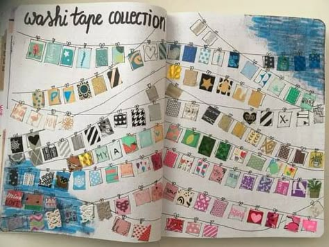 Journal Washi Tape Ideas, Bullet Journal Washi Tape Ideas, Washi Tape Collection, Wash Tape, Washi Tape Ideas, Tape Ideas, Creating A Bullet Journal, Washi Tape Planner, Bullet Journal Mood