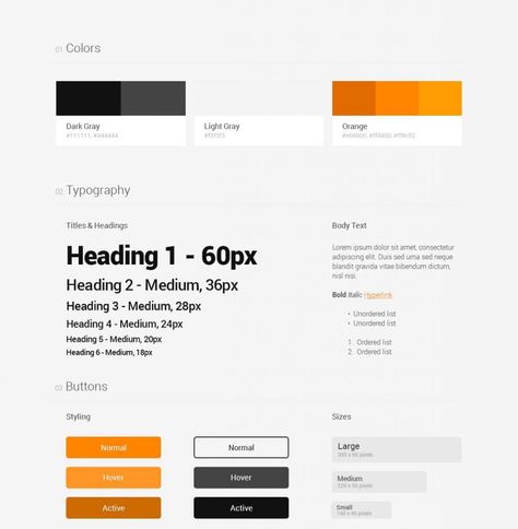 Visual Coherence for Web Design using Style Guides | Swapps Web Design Presentation, Style Guide Ui, Web Style Guide, Website Style Guide, Desain Ux, Web Typography, Style Guide Template, Guide Design, Ads Banner