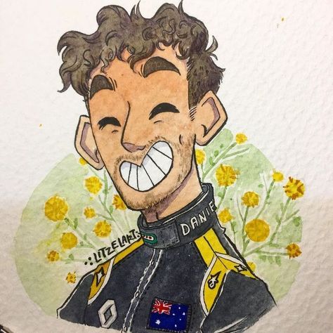 F1 Fanart, F1 Artwork, Danny Ric, F1 Art, F1 Wallpaper Hd, Cat Comics, Doodle Art Drawing, Bullet Journal Diy, That Smile