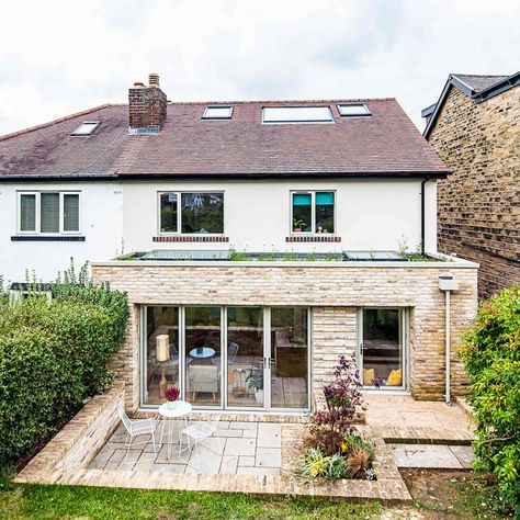 Watson House – CE+CA Studio Low Window, Brick Detailing, Bungalow Extension, Skylight Glass, Pavilion House, Brick Extension, Bungalow Extensions, Extension Kitchen, Roof Windows