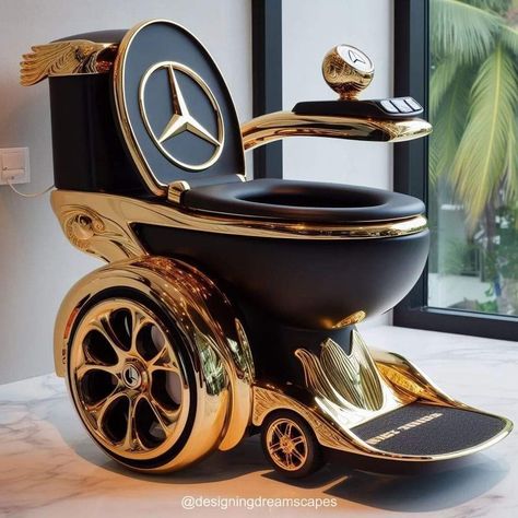 Crazy Bathrooms, Cool Toilets, Weird Furniture, Wc Design, Unusual Furniture, Fantasy Furniture, New Luxury Cars, Furniture Details Design, Door Glass Design