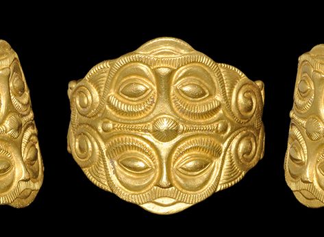 Ancient to Medieval (And Slightly Later) History — Celtic Gold Ring With Mask Motif, 5th Century BC Ancient Jewels, Ancient Celts, Ancient Jewellery, Jewelry Design Inspiration, Jewellery Marketing, Celtic Art, Jewelry Tags, Platinum Jewelry, Cubic Zirconia Jewelry