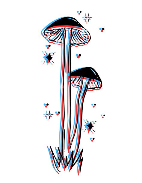 Mushroom Tattoo Tiny, Mushroom Anklet Tattoo, Psylocibin Mushroom Tattoo, Mushroom Drawing Tattoo, Psilocybin Tattoo, Boredom Doodles, Mushrooms Tattoos, Mushroom Sketch, Glow In Dark Paint