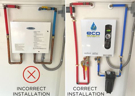 Tankless Water Heaters are Hot — Calling it Home Tankless Water Heater In Laundry Room, Homeless Ideas, Basement Ventilation, Water Heater Diy, Tankless Water Heater Electric, Furnace Room, Plumbing Layout, Basement Finish, Rv Water Heater