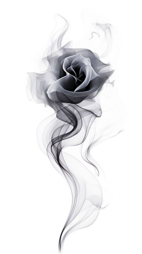 Abstract smoke rose white background creativity. | premium image by rawpixel.com Abstract Rose Tattoo, Rose White Background, Rose With Water Drops, Roses Black And White, Hahaha Joker, Rose Silhouette, Murmuration Art, Arm Tattoos Drawing, Rose Texture