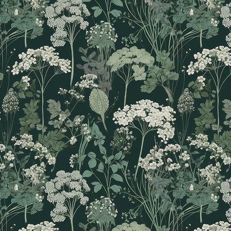 PRICES MAY VARY. 【1 Roll Wallpaper】16.9 inches wide by 118.1 inches long, covers 13.9 square feet. There have grid and measurement on the backing paper, you can easily cut for your needed size. 【Unique Design】This Vintage Floral peel and stick wallpaper features a deep green backdrop creating a harmonious and natural atmosphere.The overall composition feels uncluttered, allowing the viewer's gaze to flow freely and appreciate the quiet elegance of the scene depicted. 【Easy to install】Self-adhesi Green Cottage Core Wallpaper, Green Wallpaper With Flowers, Night Theme Wallpaper, Green Wallpaper Floral, Flower Wallpaper Green, Green Peel And Stick Wallpaper, Peel And Stick Wallpaper Green, Vintage Flower Wallpaper, Plants In Nature