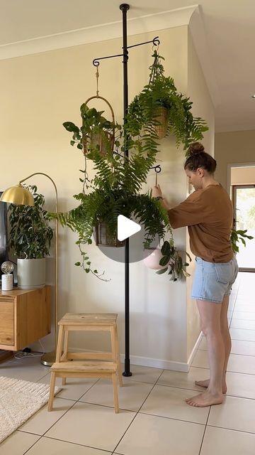 Plant Pole Ideas, Indoor Plants Stand, Urban Greenhouse, Plant Pole, Greenhouse Indoor, Plant Tower, Indoor Plant Display, House Cozy, Plant Display Ideas