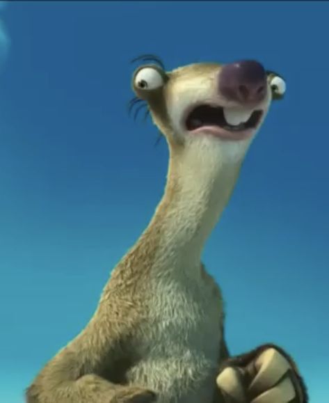 Sid The Sloth Funny, Animated Crushes, Sid The Sloth, Preppy House, Sloths Funny, Reaction Memes, Ice Age, Kid Memes, Smash Cake