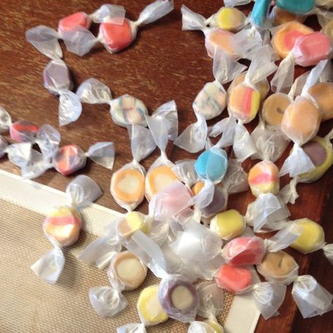 Make Salt Water Taffy Homemade Saltwater Taffy, Homemade Salt Water Taffy, Saltwater Taffy Recipe, Salt Water Taffy Recipe, Carmel Candy, Taffy Recipe, Saltwater Taffy, Taffy Candy, How Much Sugar