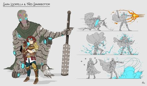 Elena Barbieri - Dungeons & Dragons character turnarounds with movesets (DnD commissions) Halfling Artificer, Character Turnaround, D D Character Ideas, Pathfinder Character, A Birthday Present, Dnd Art, Dungeons And Dragons Homebrew, Character Ideas, Urban Fantasy