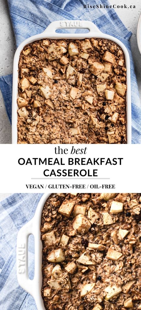 Vegan Brunch Casserole, Best Breakfast For A Crowd, Vegetarian Breakfast For A Crowd, Vegan Breakfast Casserole Make Ahead, Vegan Breakfast For A Crowd, Breakfast Casserole Vegan, Oatmeal Breakfast Casserole, Vegan Oatmeal Breakfast, Vegetarian Breakfast Casserole