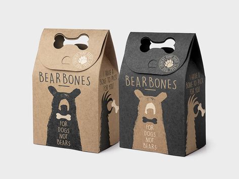 Bear Packaging Design, Petfood Package Design, Pet Treat Packaging, Pet Food Packaging Design, Cat Packaging, Bear Packaging, Dog Packaging, Dog Treat Packaging, Pet Packaging