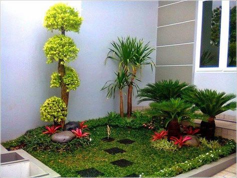 Vertikal Garden, Minimalist Garden, Small Backyard Gardens, Home Landscaping, Backyard Garden Design, Unique Gardens, Garden Landscape Design, Small Space Gardening, Small Garden Design