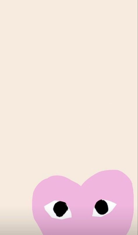 Plain Wallpaper Iphone Aesthetic, Pink Heart With Eyes, Hearts With Eyes Wallpaper, Heart Eyes Wallpaper, Heart With Eyes Wallpaper, Similar Wallpapers, Pink Eye Wallpaper, Cdg Wallpaper, Travis Scott Iphone Wallpaper